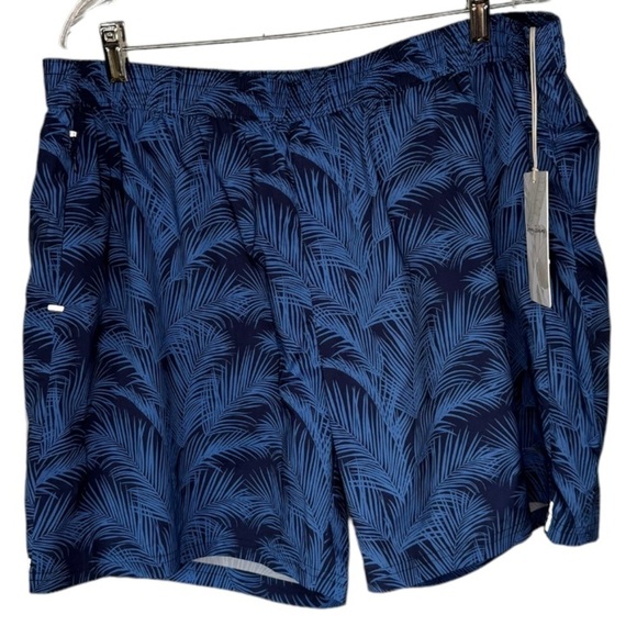 Tommy Bahama Naples Frondly Reminder 6” Hybrid Swim Shorts in Bright Cobalt XXL - Picture 6 of 11